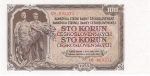 100 Korun p.86a CD 1953